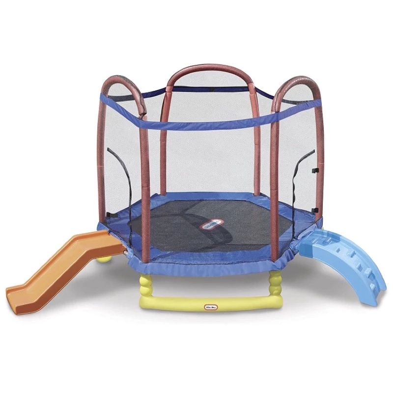 แทรมโพลีนขนาดใหญ่ Little Tikes Climb ‘N Slide Trampoline 7 ฟุต